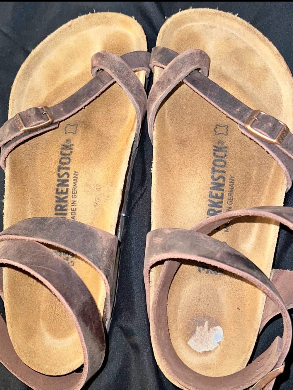Birkenstock Brown Leather Crisscross Strap Sandals
